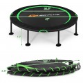 47 Inch Folding Trampoline with Safety Pad of Kids and Adults for Fitness Exercise - Gallery View 4 of 27
