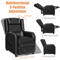 Adjustable Modern Gaming Recliner Chair with Massage Function and Footrest - Gallery View 9 of 22