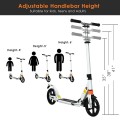 Folding Aluminium Adjustable Kick Scooter with Shoulder Strap - Gallery View 22 of 26