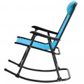 Outdoor Patio Headrest Folding Zero Gravity Rocking Chair - Gallery View 48 of 53
