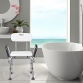 6 Adjustable Height Safety Bathtub Shower Chair with 330lbs Large Weight Capacity - Gallery View 8 of 12