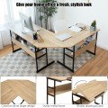 L-Shaped Computer Desk with Tiltable Tabletop - Gallery View 29 of 48