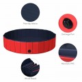 63" Foldable Leakproof Dog Pet Pool Bathing Tub Kiddie Pool for Dogs Cats and Kids - Gallery View 21 of 24