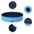 63" Foldable Leakproof Dog Pet Pool Bathing Tub Kiddie Pool for Dogs Cats and Kids - Gallery View 9 of 24