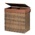 Hand-woven Foldable Rattan Laundry Basket - Gallery View 11 of 24