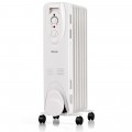 1500 W Oil Filled Radiator Portable Space Heater with Overheat and Tip-Over Protection - Gallery View 4 of 12