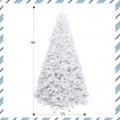 6/7.5/9 Feet White Christmas Tree with Metal Stand - Gallery View 16 of 36