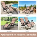 Outdoor Folding Zero Gravity Reclining Lounge Chair with Utility Tray - Gallery View 2 of 101
