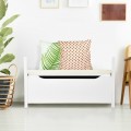 34.5 x 15.5 x 19.5 Inch Shoe Storage Bench with Cushion Seat - Gallery View 18 of 23