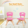 Kids Activity Table and Chair Set Play Furniture with Storage - Gallery View 20 of 34