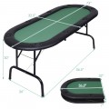 8 Players Texas Holdem Foldable Poker Table - Gallery View 4 of 8