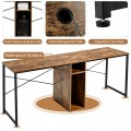 79 Inch Multifunctional Office Desk for 2 Person with Storage - Gallery View 23 of 23