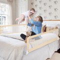 59 Inch Extra Long Folding Breathable Baby Children Toddlers Bed Rail Guard with Safety Strap - Gallery View 12 of 40