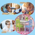 5 Pieces Kids Pine Wood Table Chair Set - Gallery View 33 of 33