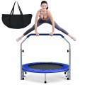40 Inch Folding Exercise Trampoline Rebounder with 4-Level Handrail Carrying Bag - Gallery View 20 of 24