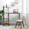Compact Computer Desk Workstation with 4 Tier Shelves for Home and Office - Gallery View 18 of 24