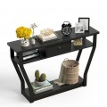 Console Hall Table with Storage Drawer and Shelf - Gallery View 30 of 34