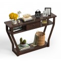 Console Hall Table with Storage Drawer and Shelf - Gallery View 21 of 34