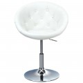 1 Piece Adjustable Modern Swivel Round Tufted - Gallery View 19 of 24