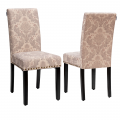Set of 2 Fabric Upholstered Dining Chairs with Nailhead - Gallery View 53 of 58