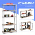72 Inch Storage Rack with 5 Adjustable Shelves for Books Kitchenware - Gallery View 6 of 45