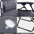 2 Pieces Folding Lounge Chair with Zero Gravity - Gallery View 22 of 55