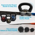 3 Pieces 5 10 15lbs Kettlebell Weight Set - Gallery View 5 of 11