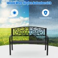 Garden Bench with Elegant Bronze Finish and Durable Metal Frame - Gallery View 2 of 21