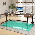 79 Inch U-Shaped Computer Desk with CPU Stand - Gallery View 8 of 24