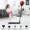 Kids Punching Bag with Adjustable Stand and Boxing Gloves - Gallery View 2 of 12