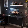 Gaming Desk 62.5 Inch T-Shape Height Adjustable with Cup Holder - Gallery View 6 of 12