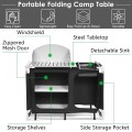 Portable Camp Kitchen and Sink Table - Gallery View 11 of 12