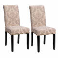 Set of 2 Fabric Upholstered Dining Chairs with Nailhead - Gallery View 51 of 58