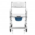 Multifunctional Rolling Commode Chair with Removable Toilet - Gallery View 9 of 23