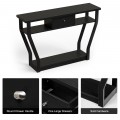 Console Hall Table with Storage Drawer and Shelf - Gallery View 29 of 34