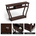 Console Hall Table with Storage Drawer and Shelf - Gallery View 24 of 34