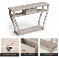 Console Hall Table with Storage Drawer and Shelf - Gallery View 12 of 34