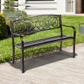 Garden Bench with Elegant Bronze Finish and Durable Metal Frame - Gallery View 18 of 21