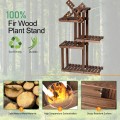 Wood Plant Stand 5 Tier Shelf Multiple Space-saving Rack - Gallery View 11 of 12
