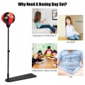 Kids Punching Bag with Adjustable Stand and Boxing Gloves - Gallery View 5 of 12