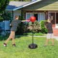 Adjustable Height Punching Bag with Stand Plus Boxing Gloves for Both Adults and Kids - Gallery View 6 of 12