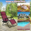 2 Pieces Folding Lounge Chair with Zero Gravity - Gallery View 47 of 55
