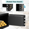 0.5 Cubic Feet Security Safe Lock Box with Keypad - Gallery View 2 of 10