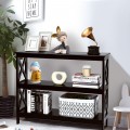 3-Tier Console X-Design Sofa Side Accent Table - Gallery View 8 of 23