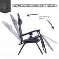 2 Pieces Folding Lounge Chair with Zero Gravity - Gallery View 21 of 55