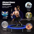 40 Inch Folding Exercise Trampoline Rebounder with 4-Level Handrail Carrying Bag - Gallery View 23 of 24
