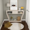 Console Hall Table with Storage Drawer and Shelf - Gallery View 6 of 34