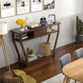 Console Hall Table with Storage Drawer and Shelf - Gallery View 19 of 34