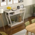 Console Hall Table with Storage Drawer and Shelf - Gallery View 7 of 34
