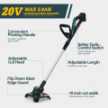 20V Cordless String Trimmer 10" Grass String 2.0 Ah - Gallery View 8 of 9